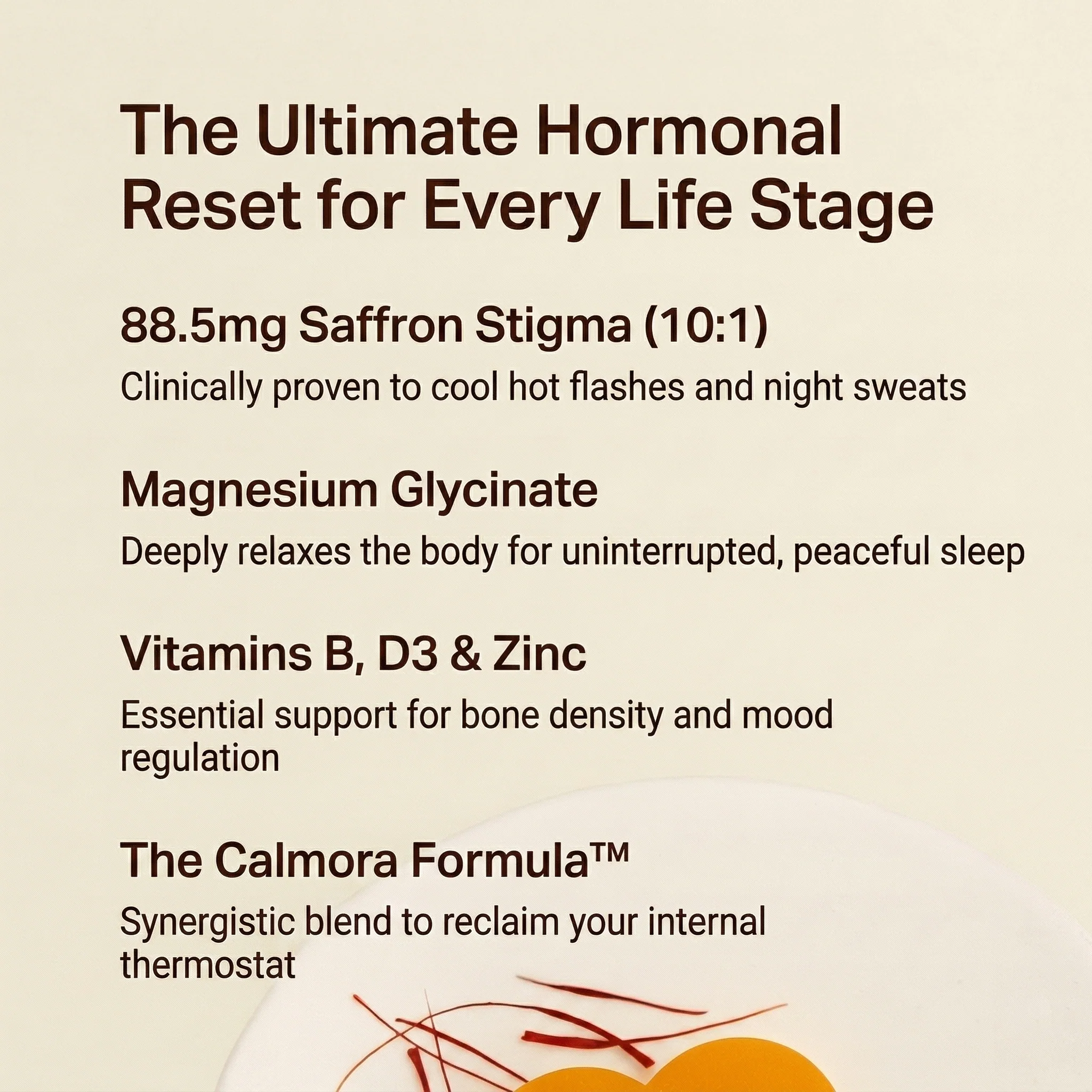 Saffron Gummies for Menopause: Energy & Confidence - Calmora By Calmi - Image 6